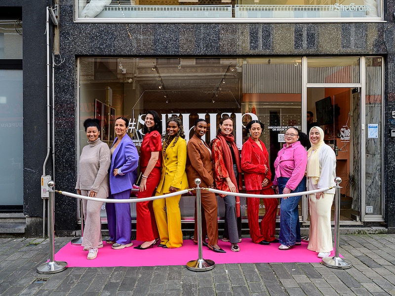 Een deel ondernemers van de vzw #SheDIDIT in Berchem.