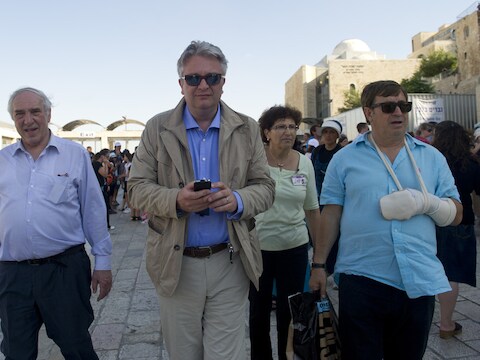 Prins Laurent in Jeruzalem.