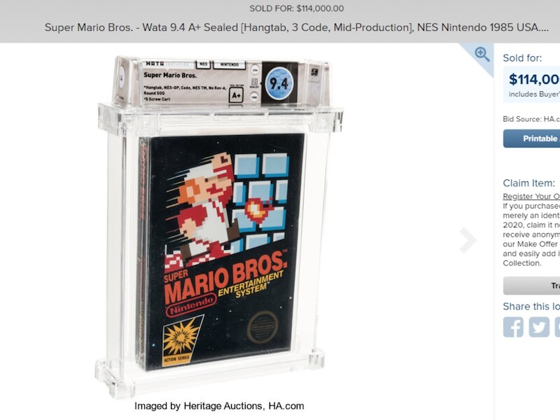 De bewuste cassette zit nog in de beschermingsverpakking.