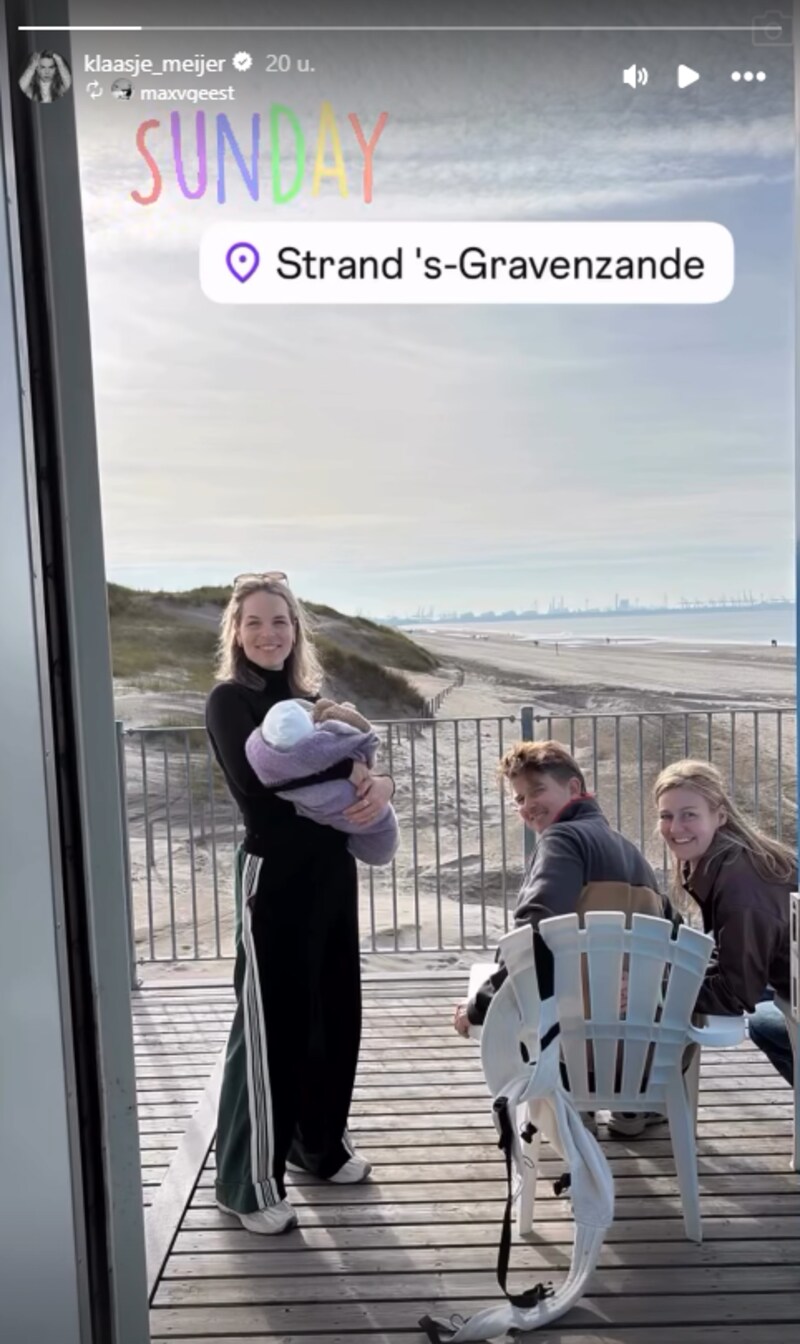 Klaasje Meijer geniet van een uitje naar de Nederlandse kust.