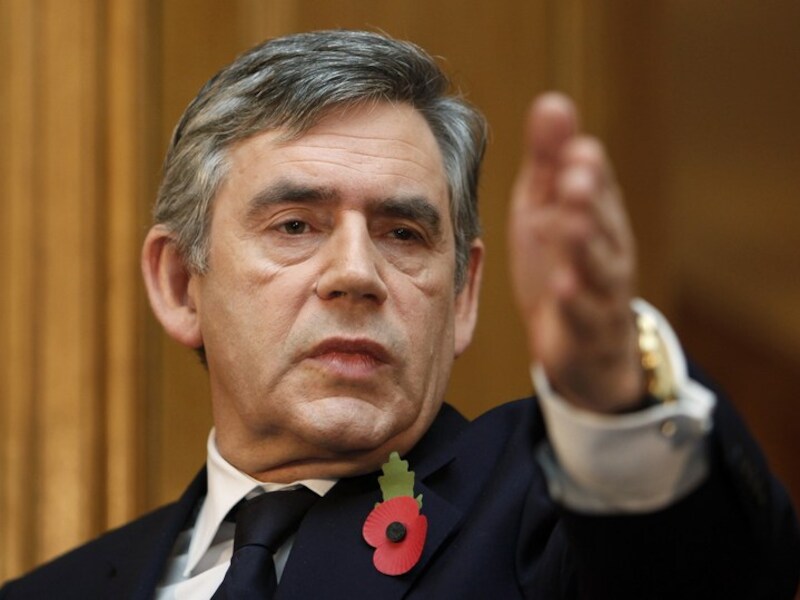 De Britten (hier premier Gordon Brown) gaan voluit voor het voorzitterschap van de Europese Raad.