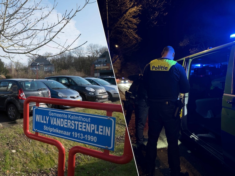 Het Willy Vandersteenplein in Kalmthout, (illustratiebeeld) Politiezonegrens kon twee minderjaringen oppakken met ondersteuning van PZ Noord en federale hondensteun.