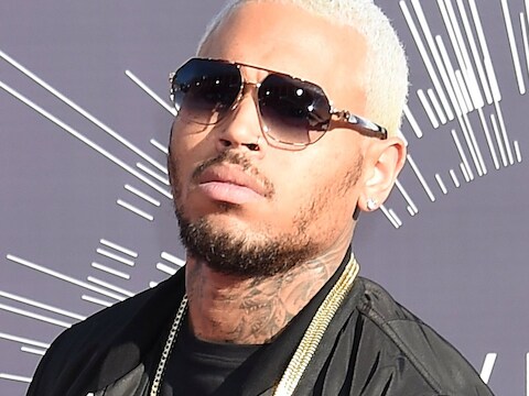 Rapper Chris Brown op de MTV Video Music Awards.