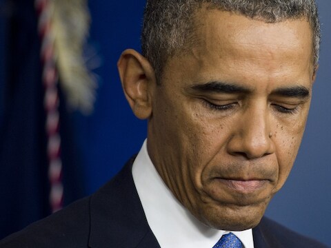 Obama tijdens het debat over de mogelijke shutdown op 30 september.
