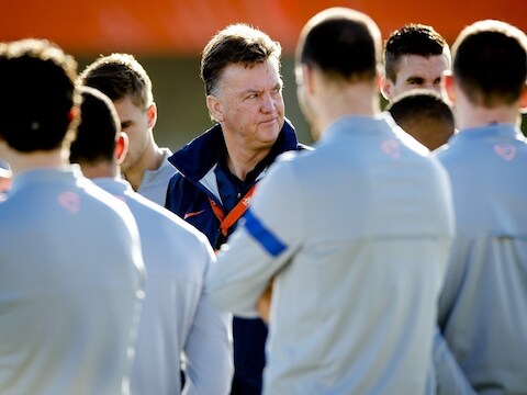 Bondscoach Louis van Gaal.