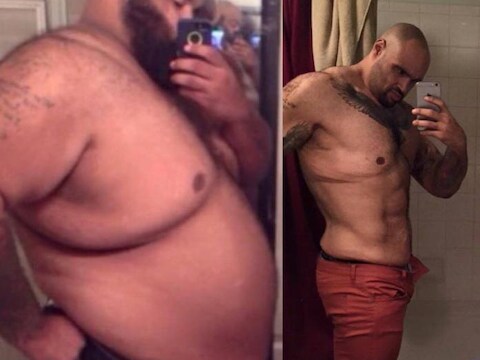 Pasquale voor en na zijn geweldige transformatie