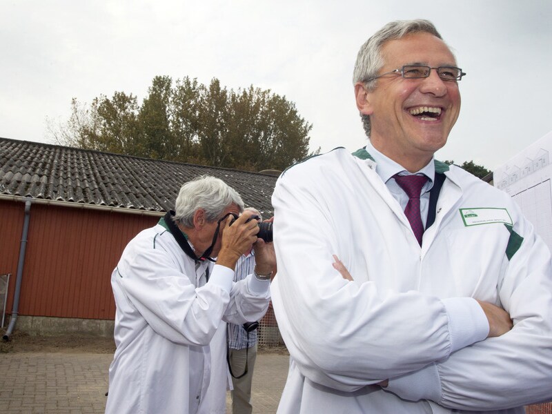 Kris Peeters in Baarle-Hertog.