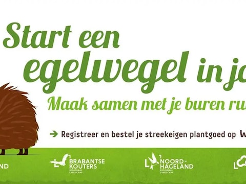 De winnaar van de langste egelwegel kan een wildcamera verdienen.