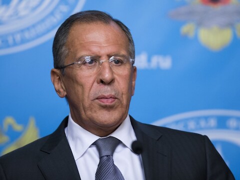 De Russische minister van Buitenlandse Zaken Sergey Lavrov.