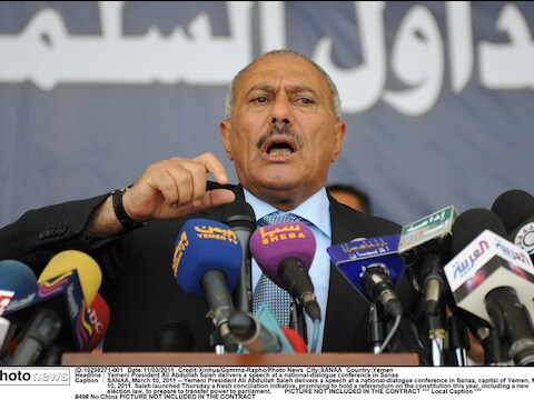 Ali Abdullah Saleh, de president van Jemen.