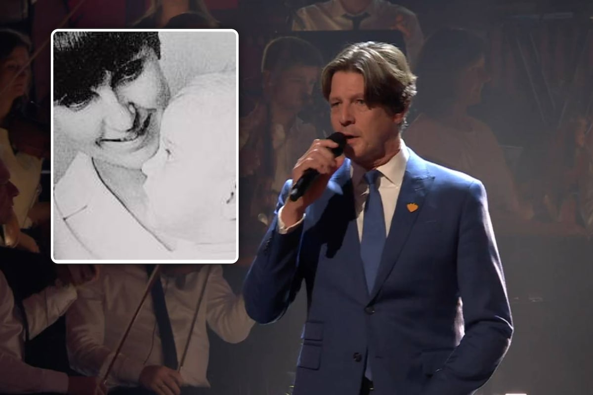 Günther Neefs in ‘Live live live’  (inzet: Moeder Liliane met kleine Günther.)