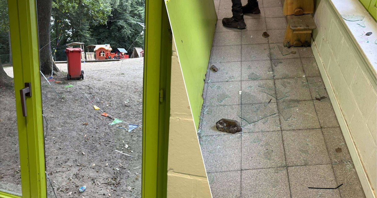 Vandalen aan het werk bij speelpleinwerking De Warande in Torhout