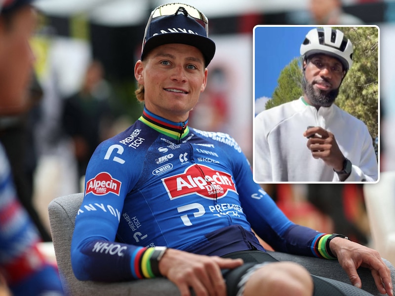 KIJK. “Je krijgt niet elke dag zo’n video”: Mathieu van der Poel verrast met aanmoedigingen van NBA-legende LeBron James