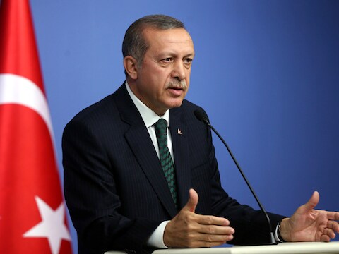 De Turkse premier Recep Tayyip Erdogan.