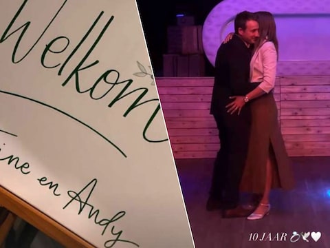 Andy Peelman en zijn echtgenote Tine zijn 10 jaar getrouwd.
