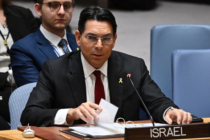 Danny Danon during a United Nations meeting