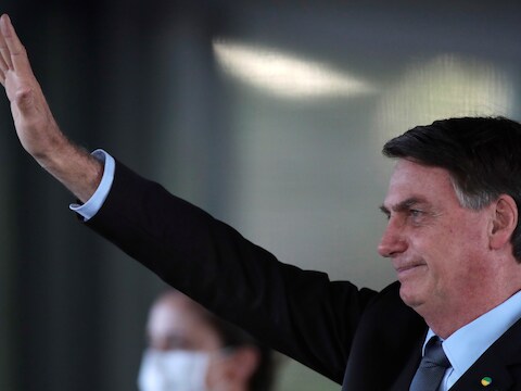 De Braziliaanse president Jair Bolsonaro daalt in populariteit.