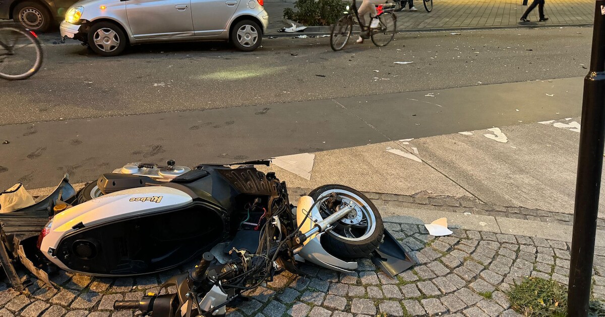 Scooterrijder hard ten val bij ongeval op Parallelweg in Maastricht ...