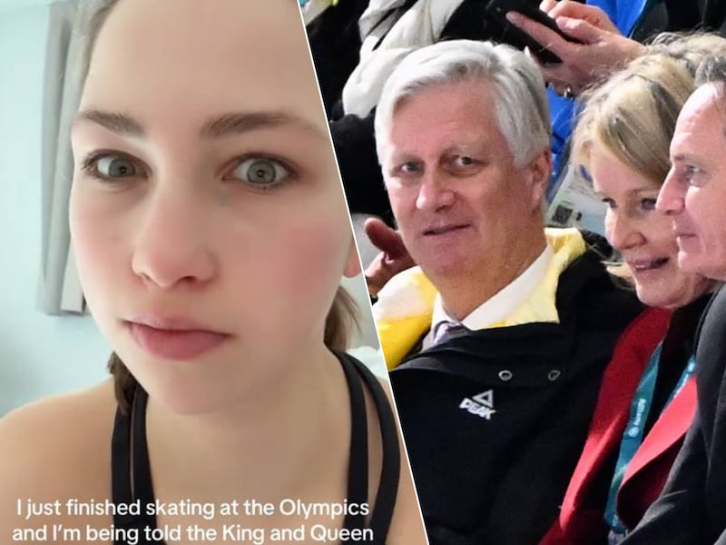 Bezoek koning Filip en koningin Mathilde aan Winterspelen bezorgt kunstschaatsster Nina Pinzarrone stress: “Snel mijn kamer opruimen”