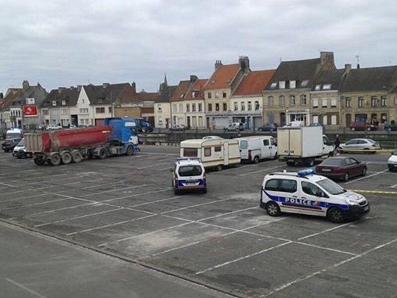 Het marktplein in Saint-Omer.