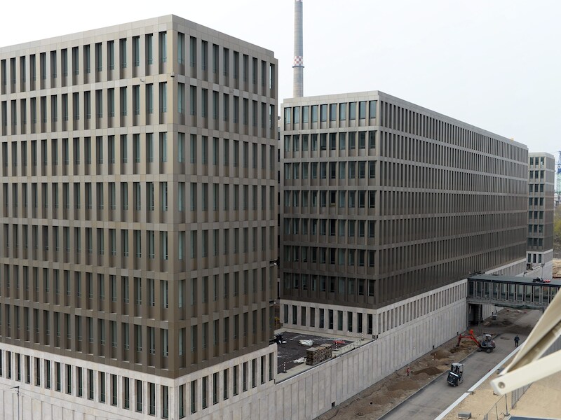 Het hoofdkantoor van de Bundesnachrichtendienst (BND) in Berlijn.