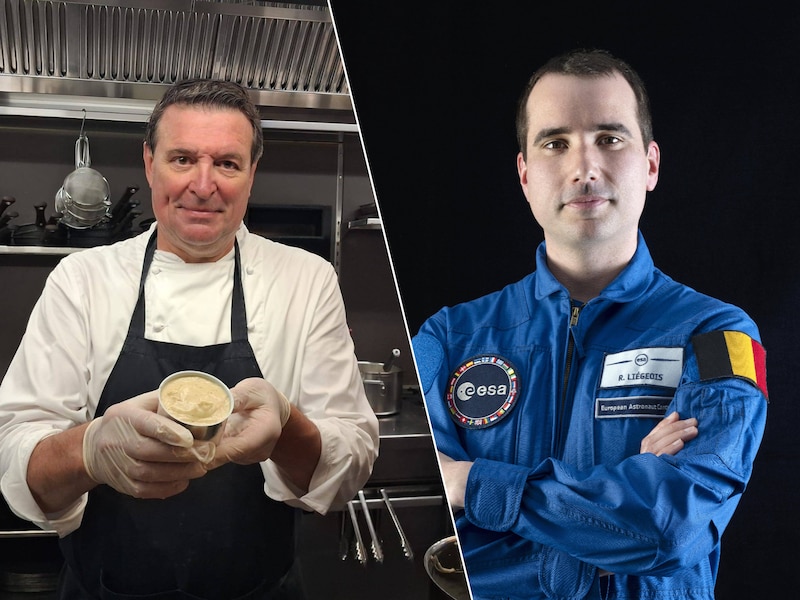 Zo bereidt ex-sterrenchef witloof met kaas en hesp voor Belgische astronaut: “Een te lopende saus zou in de ruimte beginnen rondzweven”
