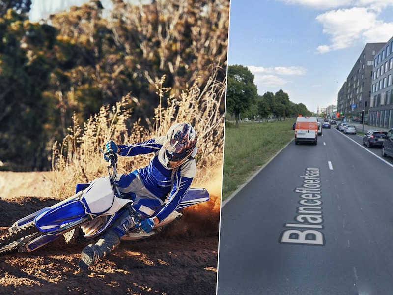 De politie nam donderdagavond na overlast op Linkeroever een niet-ingeschreven en onverzekerde crossmotor in beslag. (illustratiebeelden), Blancefloerlaan