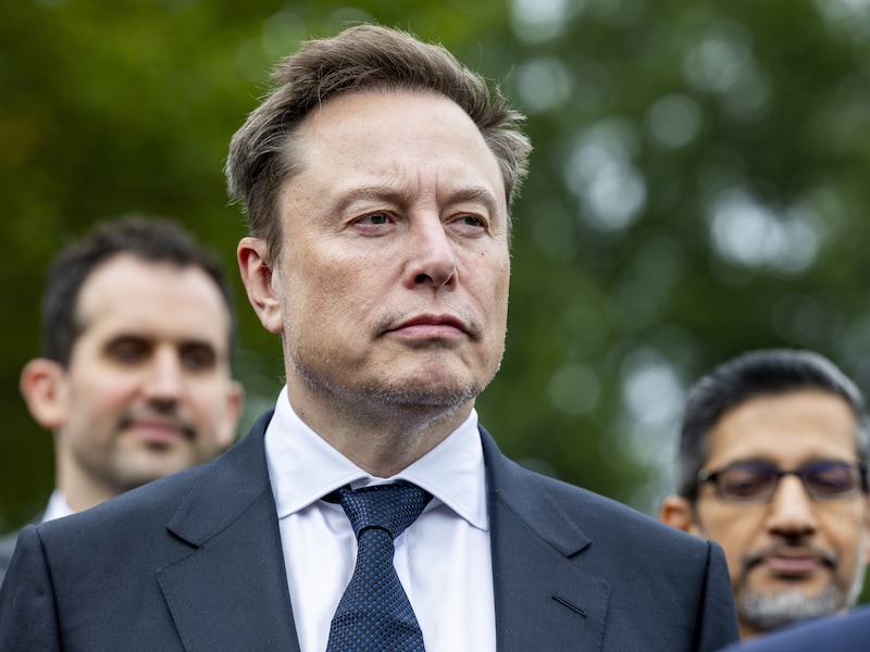 Elon Musk bij het Witte Huis in Washington DC. (29/09/26) 