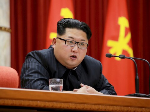 De Noord-Koreaanse leider Kim Jong-un.