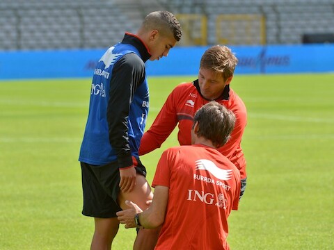 Bakkali blesseerde zich vorige week op training met de Rode Duivels