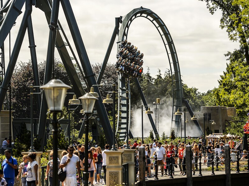 De attractie Baron 1898 in de Efteling.