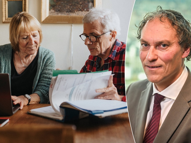 Wie twijfelt of alles wel in orde is met zijn wettelijk pensioen, kan terecht bij ombudsman Tony Van Der Steen (rechts).