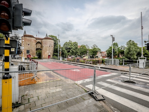 Werken kruispunt Gentpoort Generaal Lemanlaan