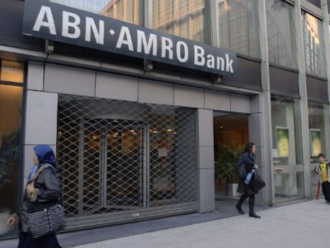 Het ABN-Amro kantoor in de Antwerpse diamantwijk waar in maart 2007 de edelstenen werden geroofd.
