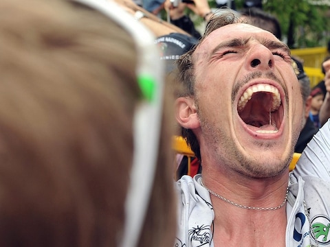 Degenkolb roept het uit van blijdschap.