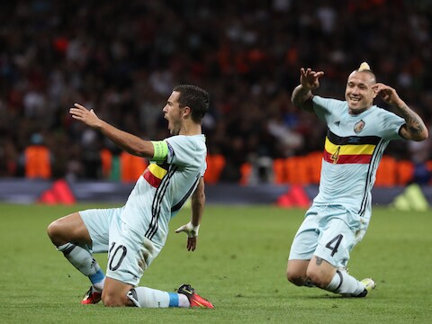Hazard was gisteren de grote man tegen Hongarije.