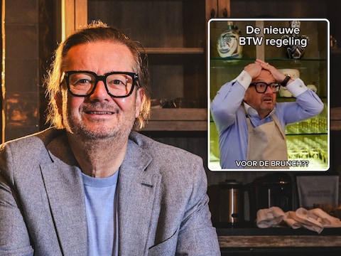 Marc Coucke nam een sketch op over de absurditeit van de nieuwe btw-regels. 