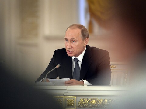 De Russische president Vladimir Poetin.