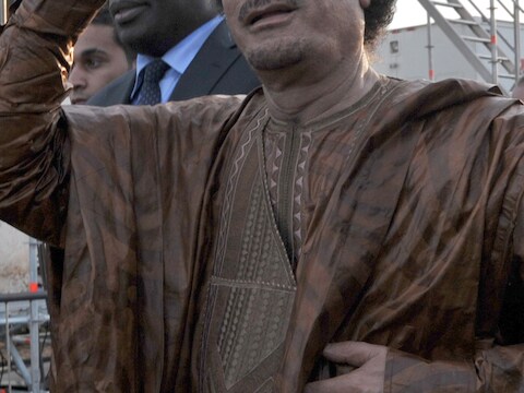Libische leider Mouammar Kadhafi