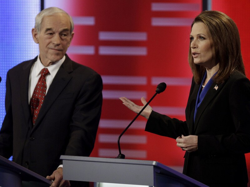 Ron Paul en Michele Bachmann.