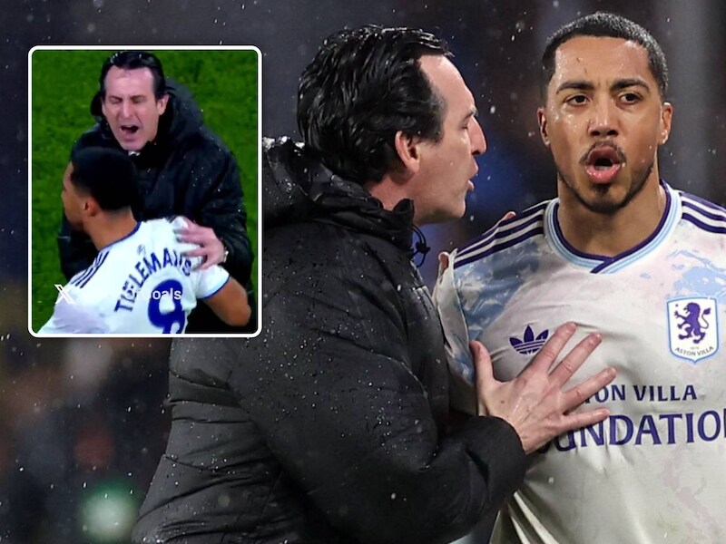 “Hij is mijn zoon”: misnoegde Youri Tielemans krijgt bij wissel serieuze duw van coach Emery, maar die reageert met kwinkslag