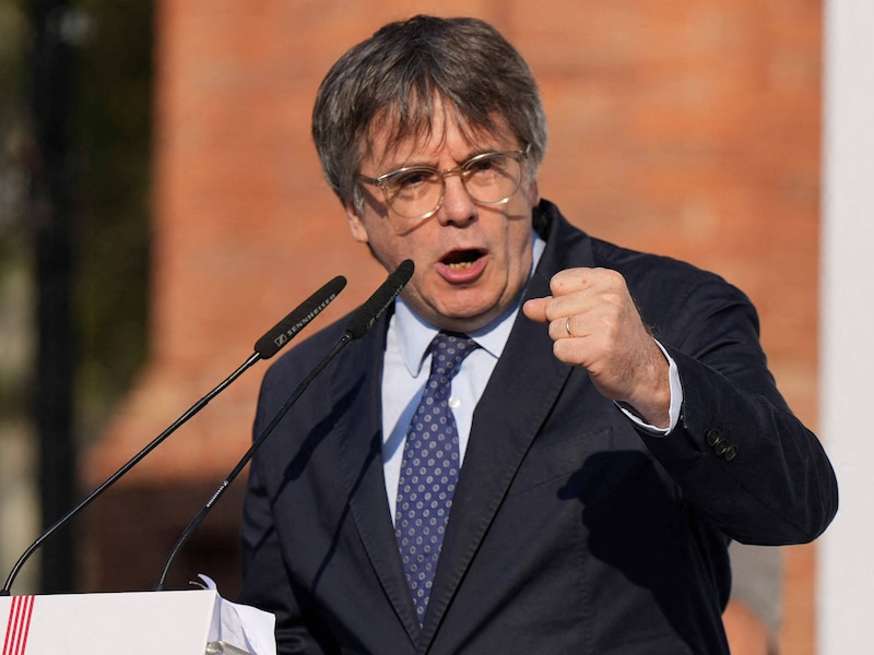 De Catalaanse separatistenleider Carles Puigdemont. 