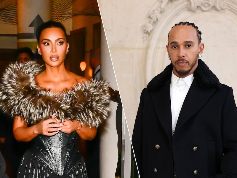 Nieuw powerkoppel in de maak? “Kim Kardashian met privéjet van 100 miljoen naar Engeland voor romantische nacht met Lewis Hamilton”