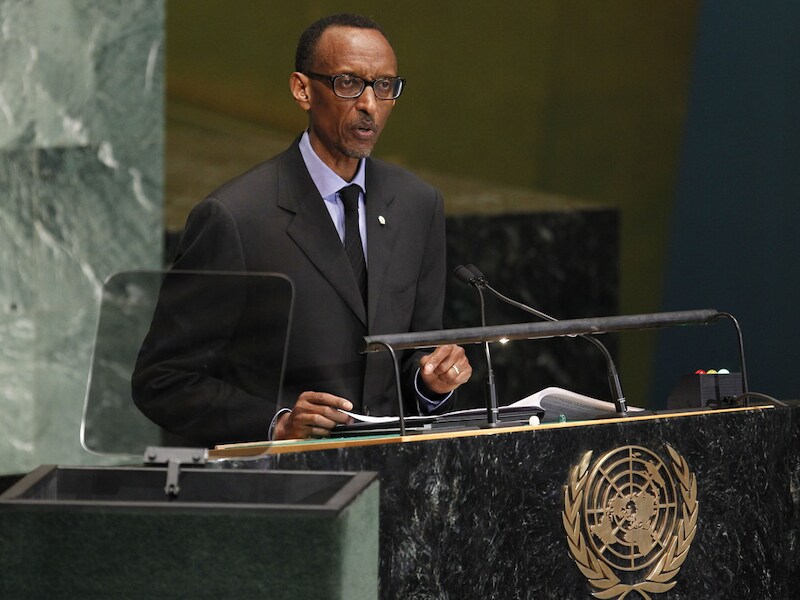 Rwandees president Paul Kagame.