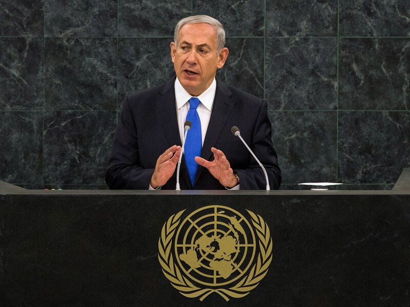 De Israëlische premier Benjamin Netanyahu.