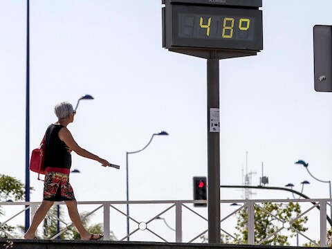 In Sevilla steeg het kwik zondag tot een duizelingwekkende 48 graden.