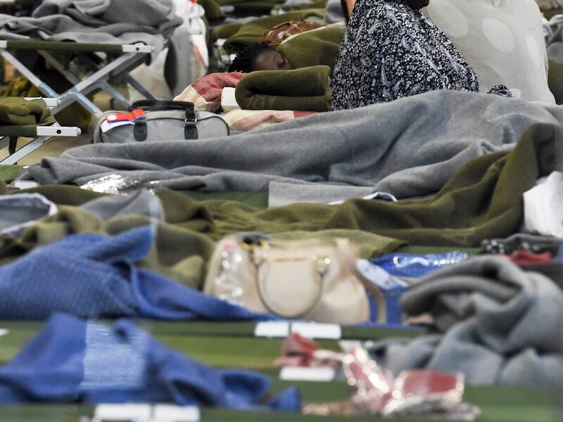 Gestrande toeristen in de Leuvense Brabanthal.
