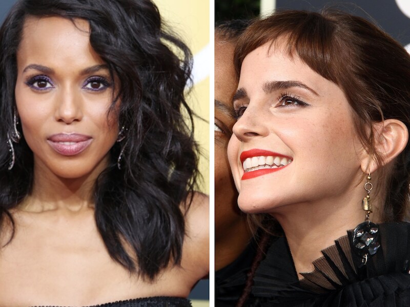 De korte froefroe van Emma & de paarse eyeliner van Kerry: de Golden Globes in 7 beautylooks