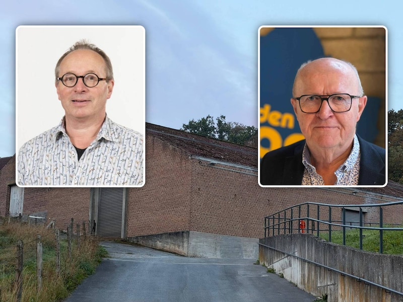 Volgens oppositieraadslid Peter Lombaert (links) vrezen de omwonenden van Loods 15 lawaaihinder nu de loods tijdelijk als evenementenhal gebruikt zal worden. Schepen Leo Van den Wijngaert zegt dat er maatregelen genomen zullen worden.