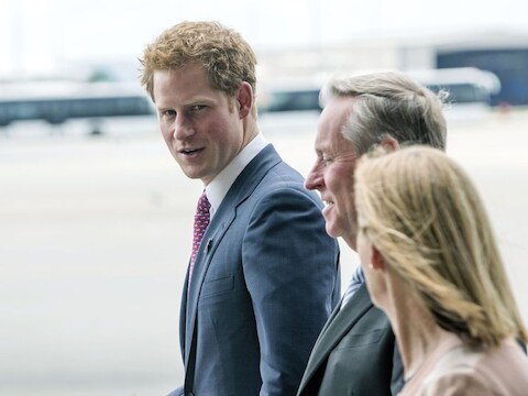Prins Harry tijdens een bezoek aan Australië.